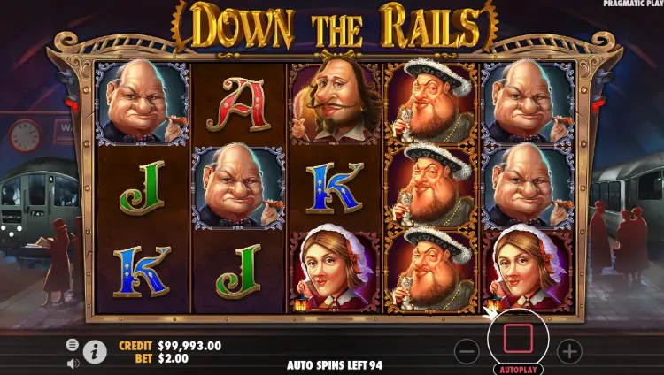 down the rails main game